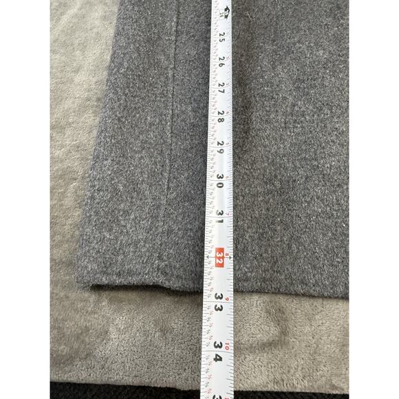 Banana Republic Wool Blend Double-Face Top Coat S Dark Heather Gray Unlined - Picture 9 of 12